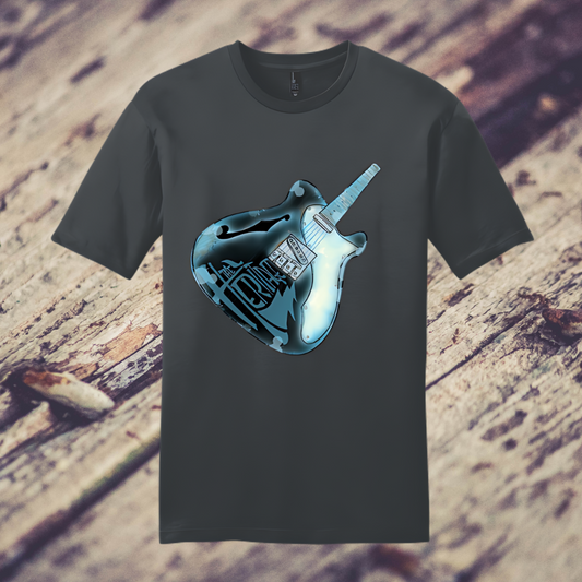 Stretched Guitar Graphic T-Shirt